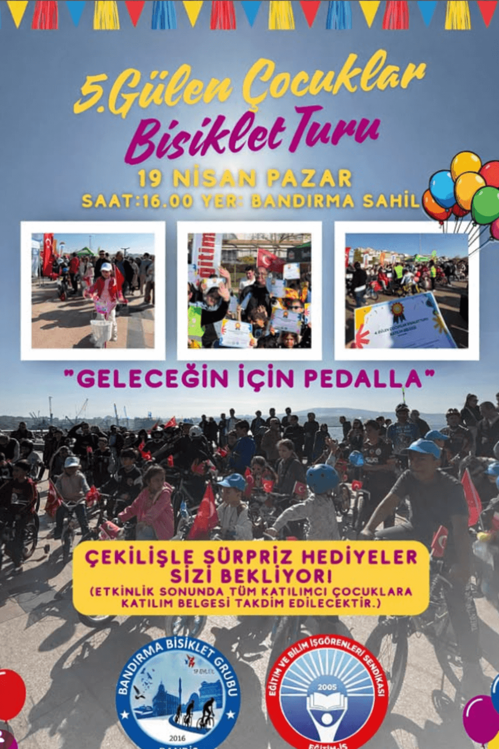 GÜLEN ÇOCUKLAR PEDAL ÇEVİRİYOR!