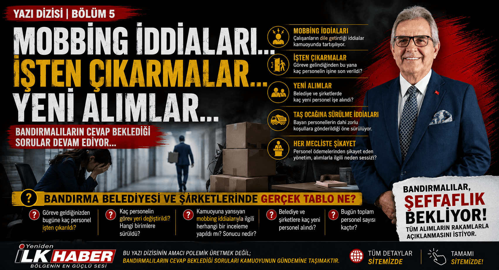 YAZI DİZİSİ | BÖLÜM 5 MOBBİNG İDDİALARI... İŞTEN ÇIKARMALAR... YENİ ALIMLAR...