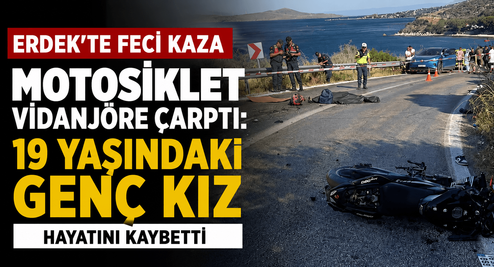 Erdek’te Feci Kaza: 19 Yaşındaki Genç Sürücü Hayatını Kaybetti