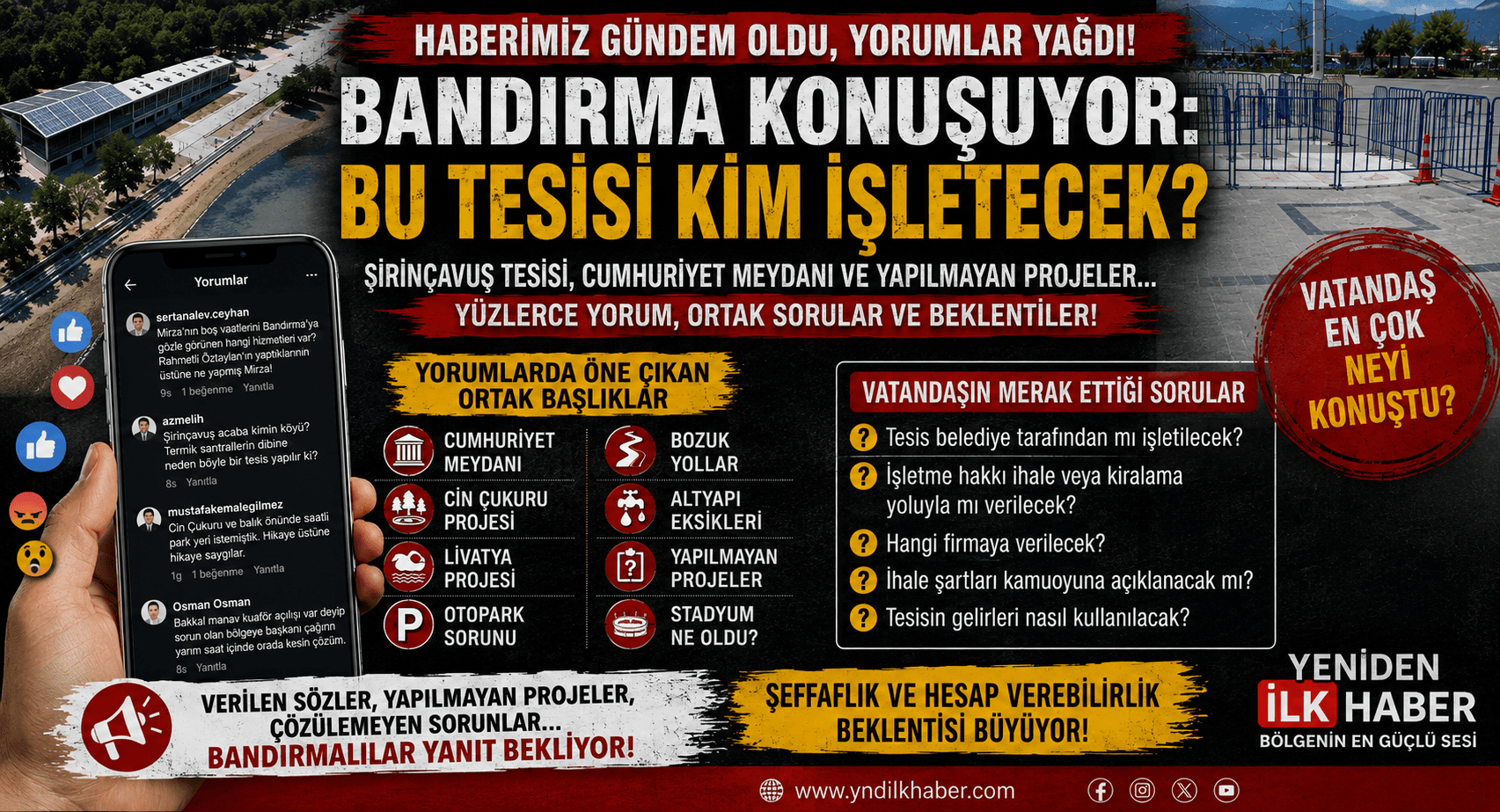 Şimdi de Gözler Şirinçavuş Tesisi'nde