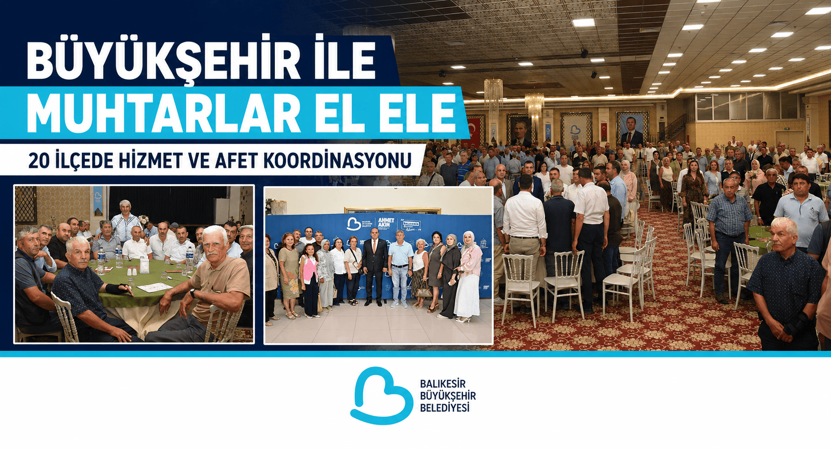 BÜYÜKŞEHİR’DEN MUHTARLARA HİZMET VE AFET FARKINDALIĞI EĞİTİMİ