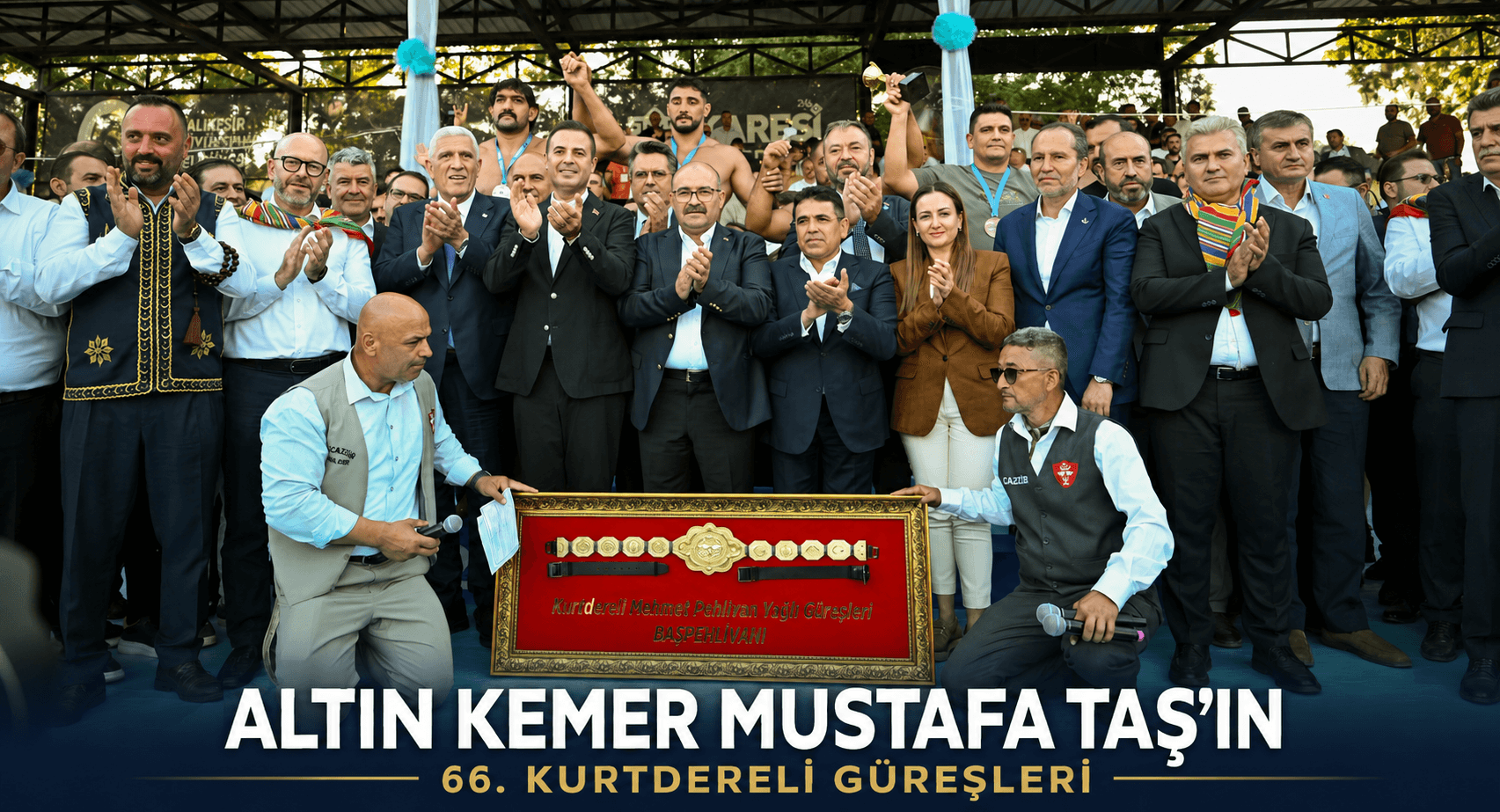 66. KURTDERELİ GÜREŞLERİ’NDE ALTIN KEMER MUSTAFA TAŞ’IN