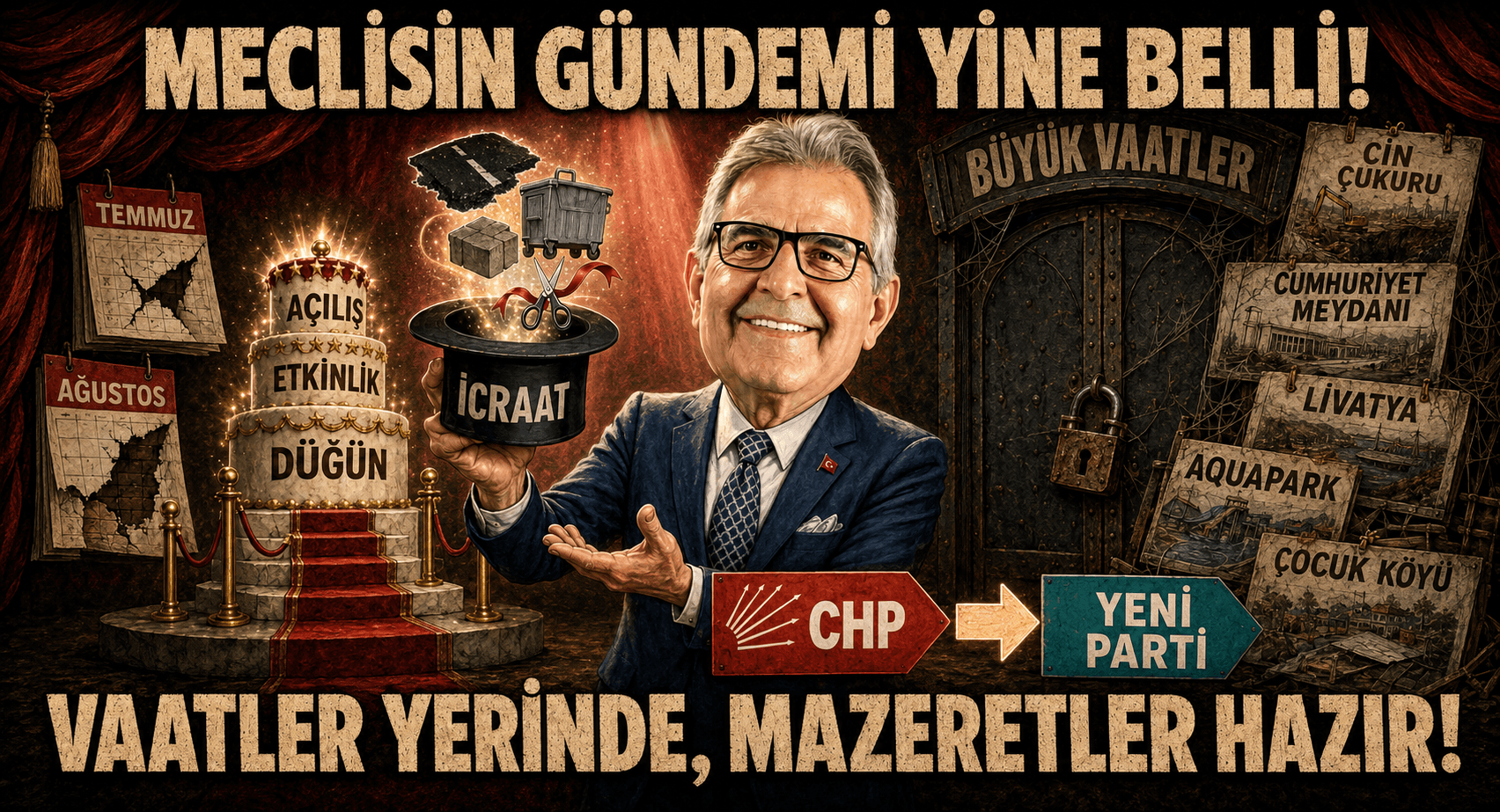 MECLİSİN GÜNDEMİ YİNE BELLİ: VAATLER YERİNDE, MAZERETLER HAZIR!