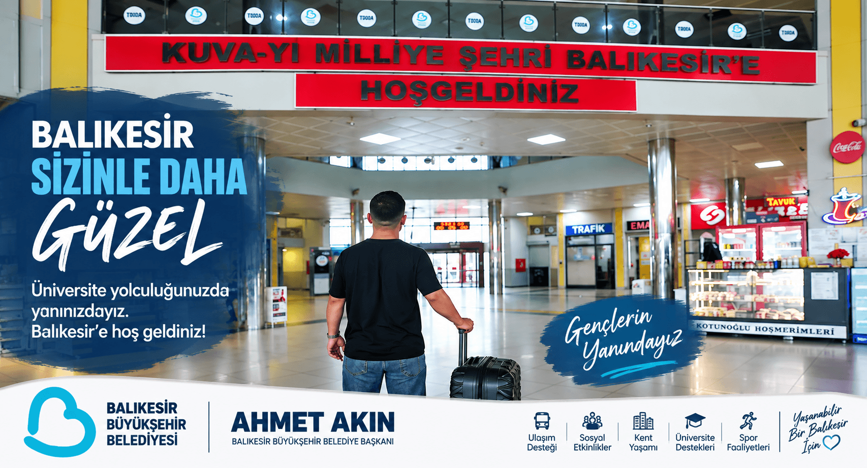 BÜYÜKŞEHİR BELEDİYESİ’NDEN ÖĞRENCİLERE SICAK KARŞILAMA