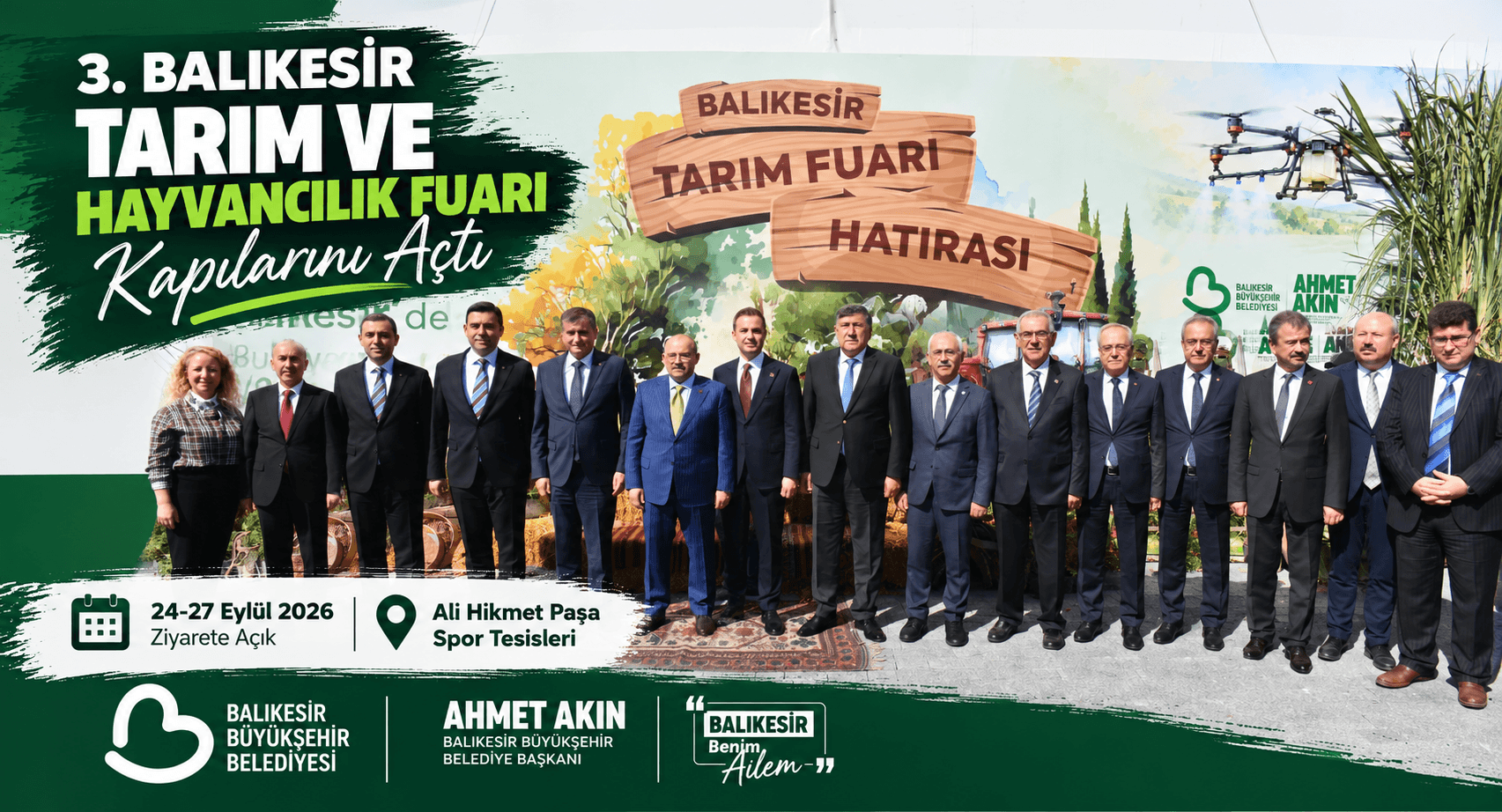 3.Balıkesir Tarım ve Hayvancılık Fuarı kapılarını açtı